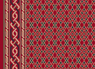 tapis wiltax kırmızı geometrik